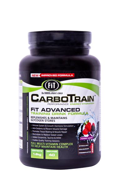 FiT Sports CarboTrain Race Sports Drink, 1.6kg 40 Servings-Forest Berry