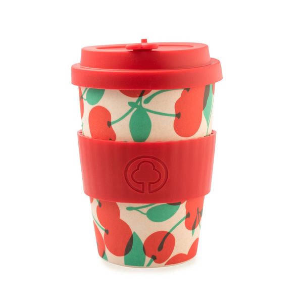 Bamboo Cup 400ml Cherry