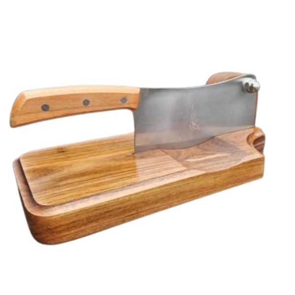Kiaat Wood Biltong Cutter - Stainless Steel Blade