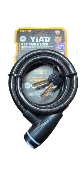 Yiad Key Cable Lock - 12mm x 47" 120cm