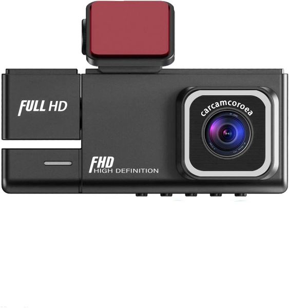 3-Channel Dash Cam 1080P FHD IR Night Vision &amp; G-Sensor