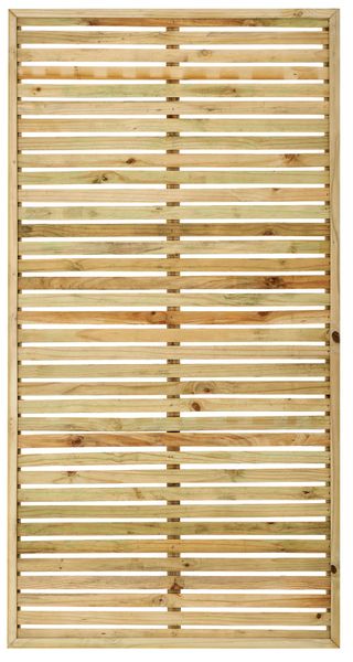 Framed Trellis Emily Panel 1800 x 900mm (Horizontal Slats)