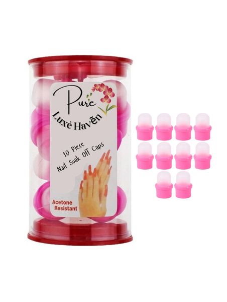 Pure Luxè Haven 10 Piece Nail Soak Off Caps