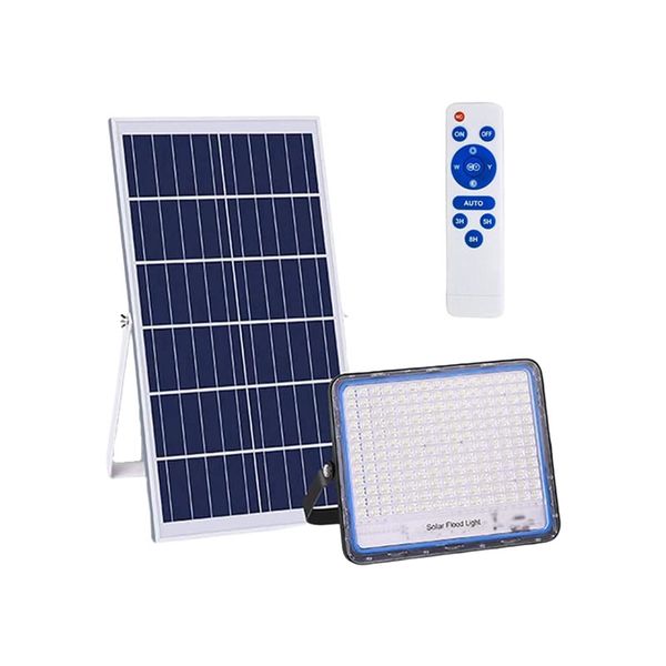 800W Solar Powered LED Flood Light With Panel And Remote JT-BS-800W-TF