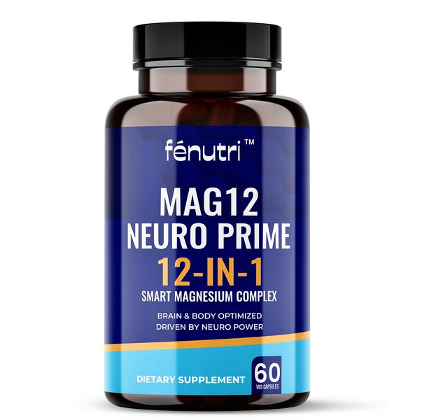 Fenutri - Magnesium Complex, 12-IN-1 MAG12 Neuro Prime Complete- 60s