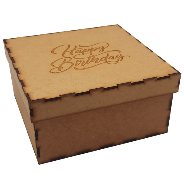 Happy Birthday Gift Box Wooden Gifts idea for Her Gift ideas for Him 20cm