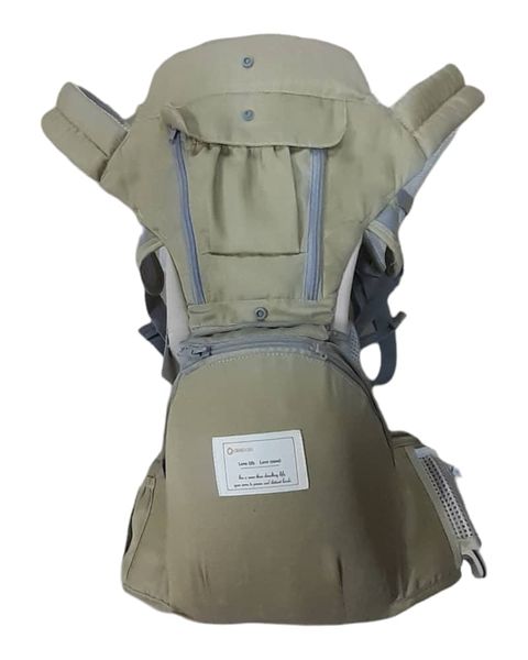 Breathable Ergonomic Kangaroo Baby Carrier With Hipseat carrier