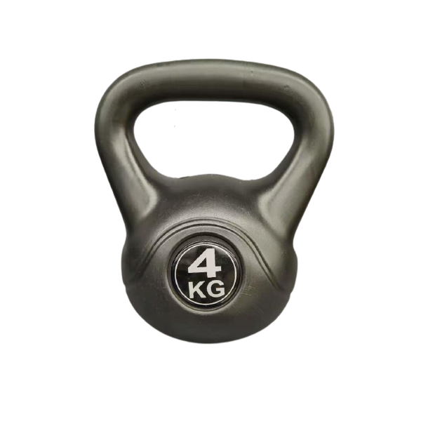 4kg Kettlebell Fitness Exercise Strength Training Workout - Black
