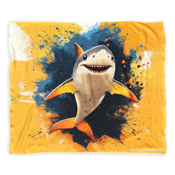 Shark Minky Blanket by Wikus Schalkwyk
