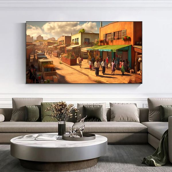 Canvas Wall Decor - Township Market - 0292