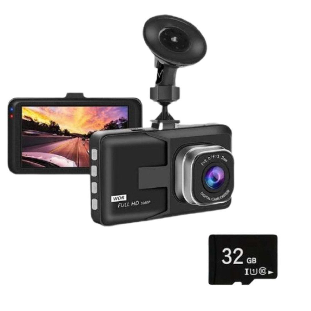 1080P Full HD Dash Camera + 32G Memory Card