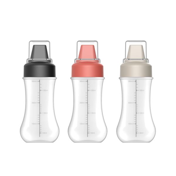3PCS Porous Squeeze Sauce Bottles Leak Proof Refillable Seasoning Container