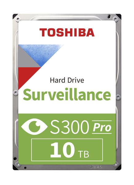 Toshiba S300 Pro 10TB Surveillance Internal Hard Drive - 3.5", 7200RPM