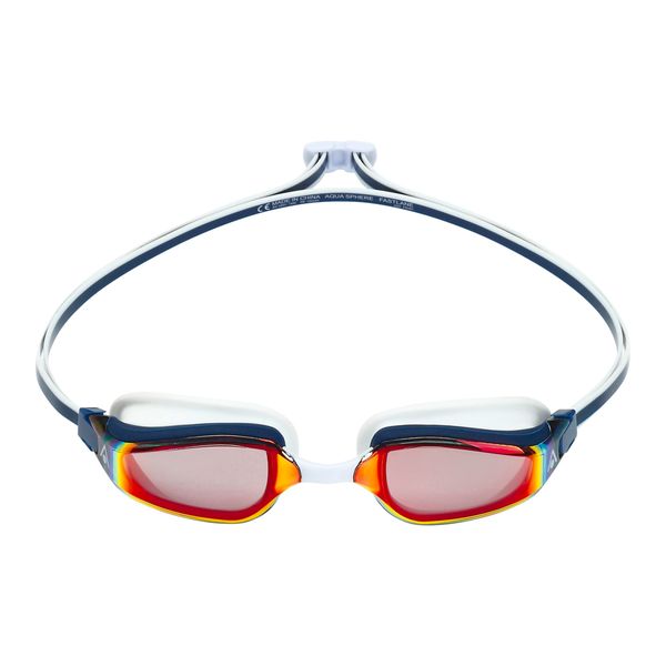 Aquasphere Fastlane - Red Titanium Mirrored Lens - Blue/Red Swim Goggles