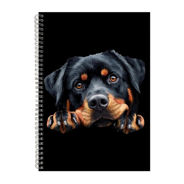 Rottweiler A4 Notebook Spiral Lined Notepad Dog Idea 335