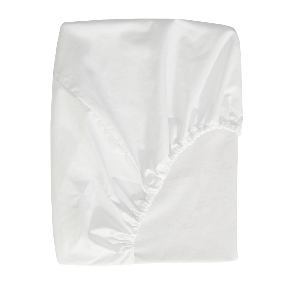 George And Mason 200tc P C Percale Fitted Sheet Extra Depth White