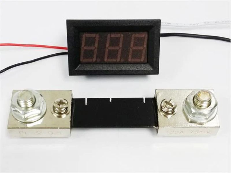 DPM/BDD Digital Amp Meter 50a Red