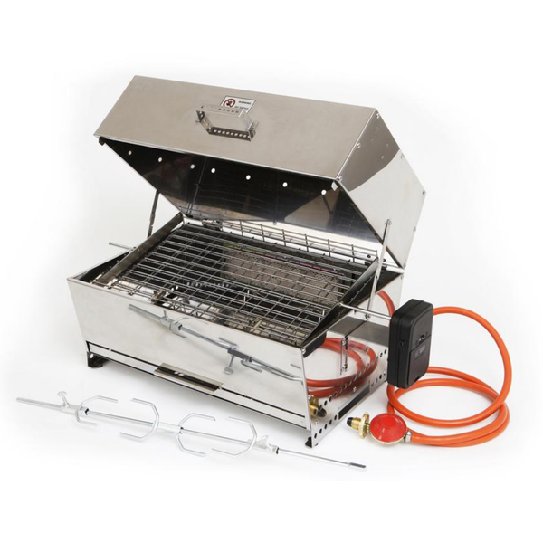 LK'S Rotisserie Braai - Gas - 430 Stainless Steel