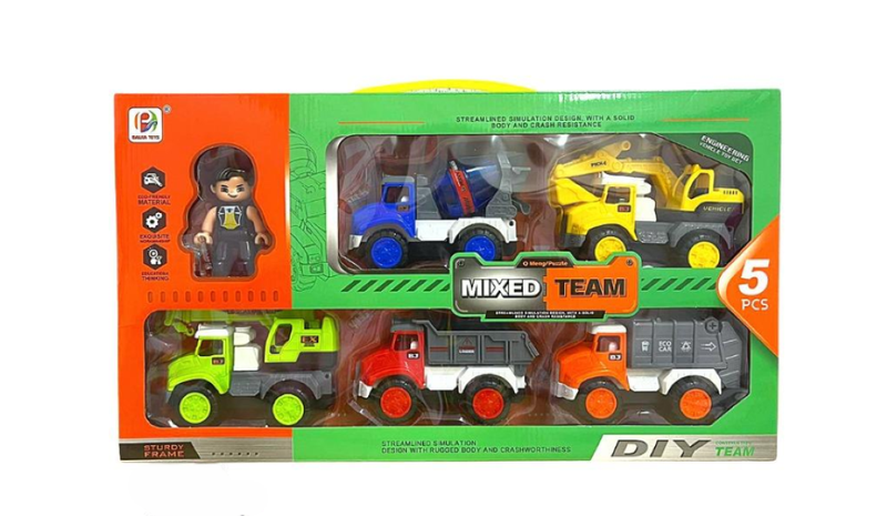 SamMag Biz Engineering Construction Toys Kids Toy 5 in 1 Set High Quality