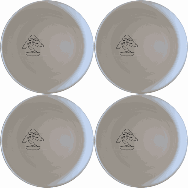 Japanese Bonsai Tree Bowl Set of 4 - Range 3