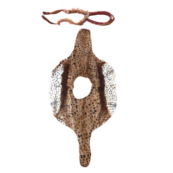 2-in-1 Real Springbok Skin Zulu Mbata Chestguard and Umqhele Headband Set