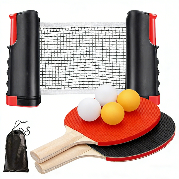 Portable Ping Pong Set,Telescopic Net Frame,Home Entertainment