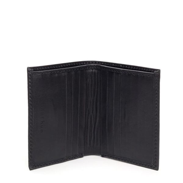 DAREhue - Slim Leather Bifold Card &amp; Cash Wallet - Black