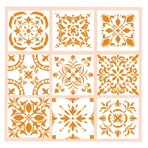 Collection 2 of 9 Beautiful Stencils