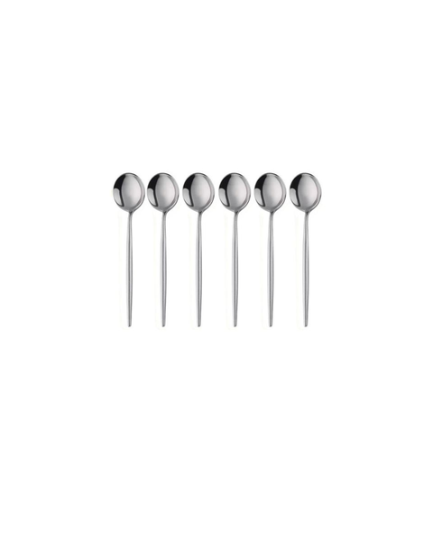 Elegance 6-Piece Tea &amp; Dessert Spoon Set - Premium Stainless Steel Spoons