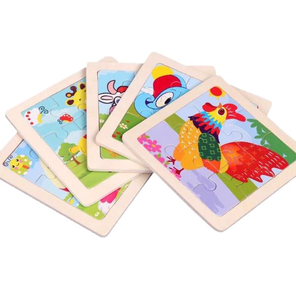 Early Learning Wooden Puzzles Kids - 5-Pack