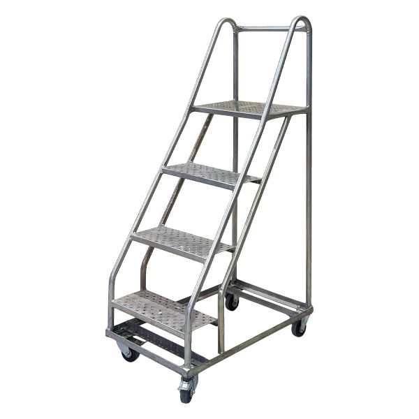 4 Step Mobile Ladder with Locking Castor 1120mm
