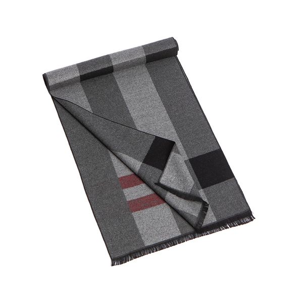 Men's Thick Scarf - Autumn and Winter - Imitation Cashmere - Holiday Gift