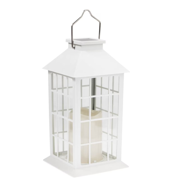 Solar-Powered LED Lantern with Realistic Candle Effect