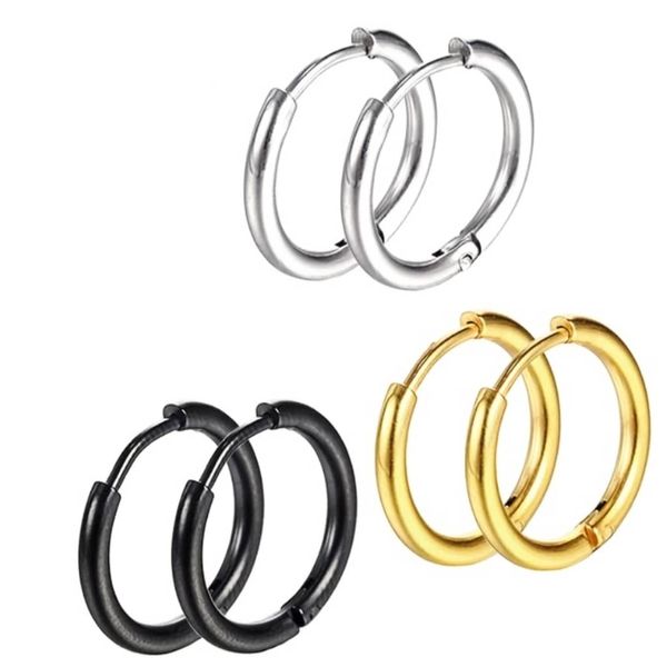 Sleeper Jewellery Gold Silver Black Combo Studs - 3 Pairs