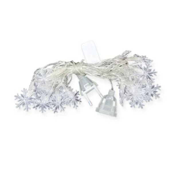 Indoor Outdoor Christmas Snow Flake Fairy String Light-ZYF-51-White-5M