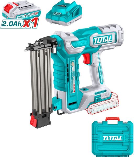 Total Tools Cordless Brad Nailer 20V with Battery and Charger