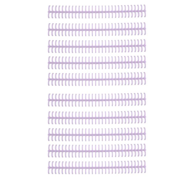 Plastic Binding Spines 30 Holes for Loose Leaf 1/2in