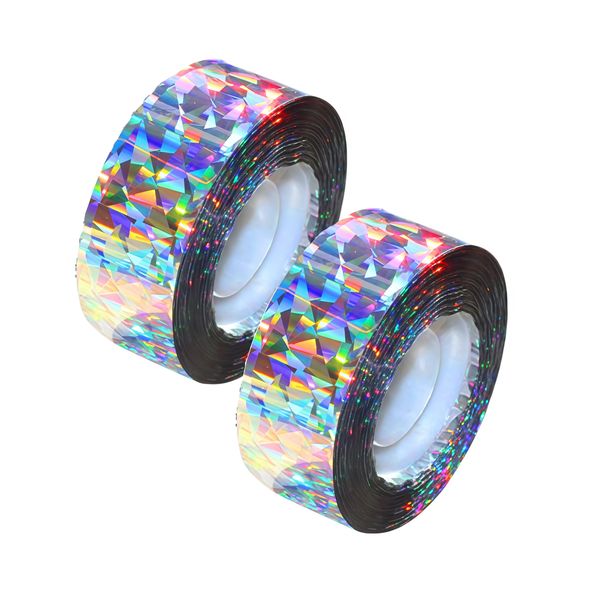 Kingdushi Bird Scare Ribbon, Reflective Flash Tape to Deter Birds, 361FT