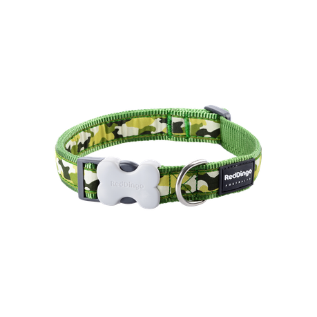 Red Dingo Design Collar - Camouflage Green - Green XS Image