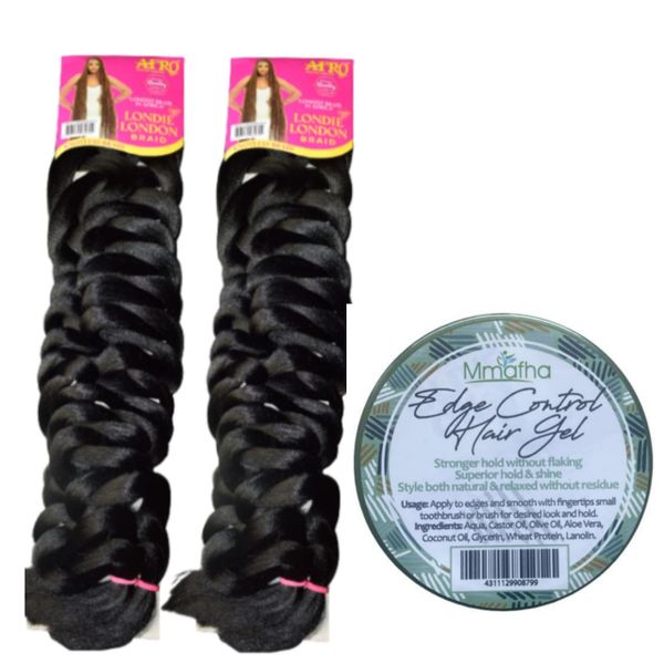Londie London Braid - Knotless Braid - Afrotex - &amp; Edge Control Oil