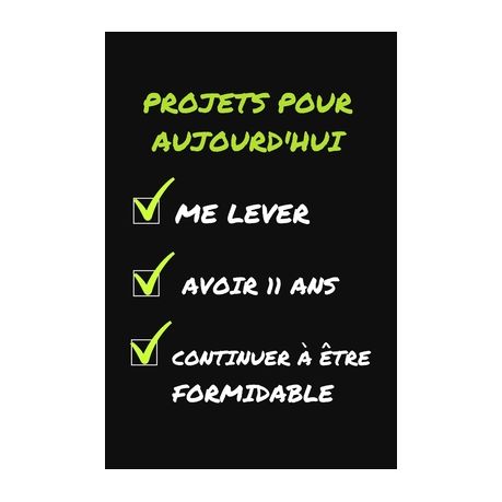 Projets Pour Aujourd Hui Cadeau D Anniversaire Original Et Fun Cahier De Notes Ou Agenda Joyeux Anniversaire 11 Ans Buy Online In South Africa Takealot Com