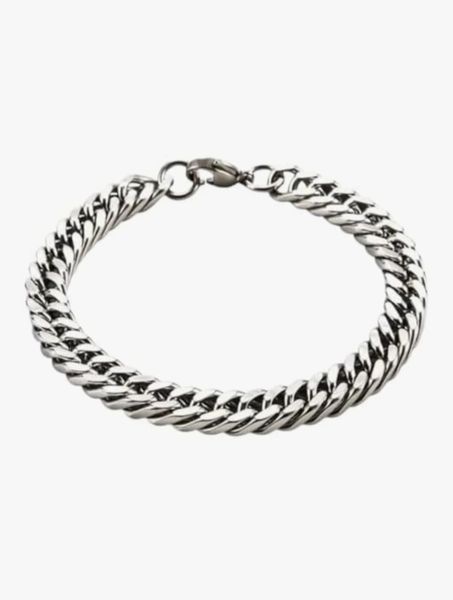 Men's Stainless Steel Chain Bracelet -Anti-Allergic &amp; Non-Fading/Daily Wear