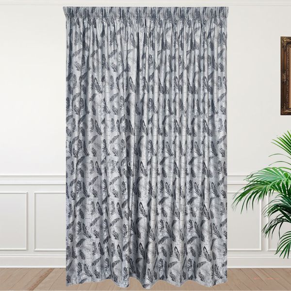 Matoc Designs Curtain - Feather Grey - Lined - Taped