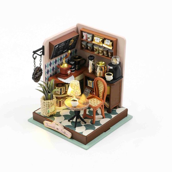 Pocohouze Transit Coffee Palm-Sized DIY Miniature House Kit