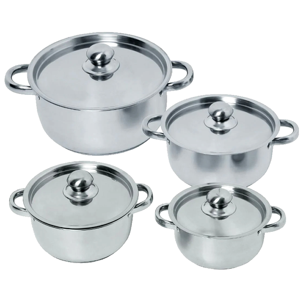 Stainless Steel Cookware Set - 8 Piece