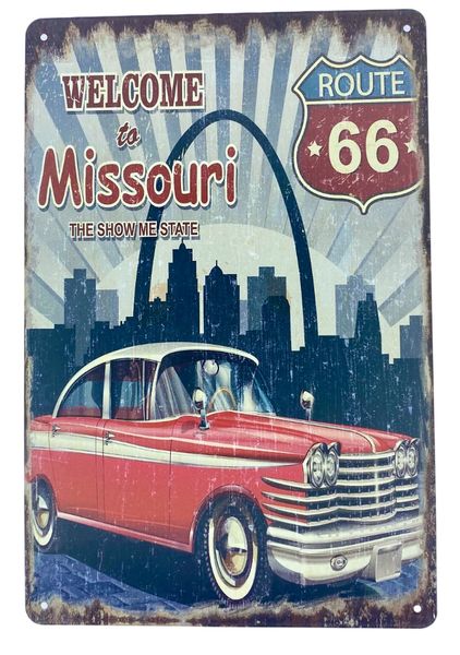 Metal Wall Art - Welcome To Missouri