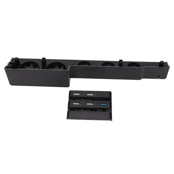 5-Fan USB Cooler with Hub Compatible with PS4 Pro