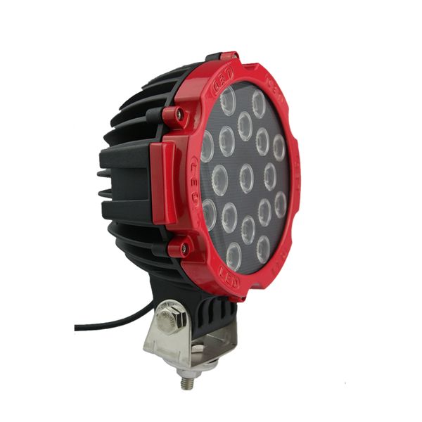 17CM 51W Heavy Duty SUV 4x4 Boat Spot Light - Red
