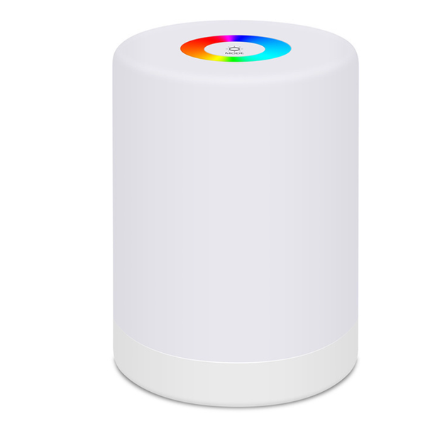 Touch-sensitive night light, rechargeable, LED, RGB