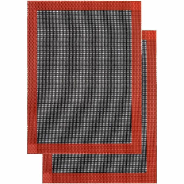 2-Piece Silicone Baking Mat Set - Microperforated &amp; Perforated